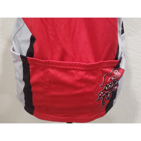 Adrenaline Promo Ohio State Buckeyes College Front 3/4 Zip Cycling Jersey Shirt - Picture 13 of 14